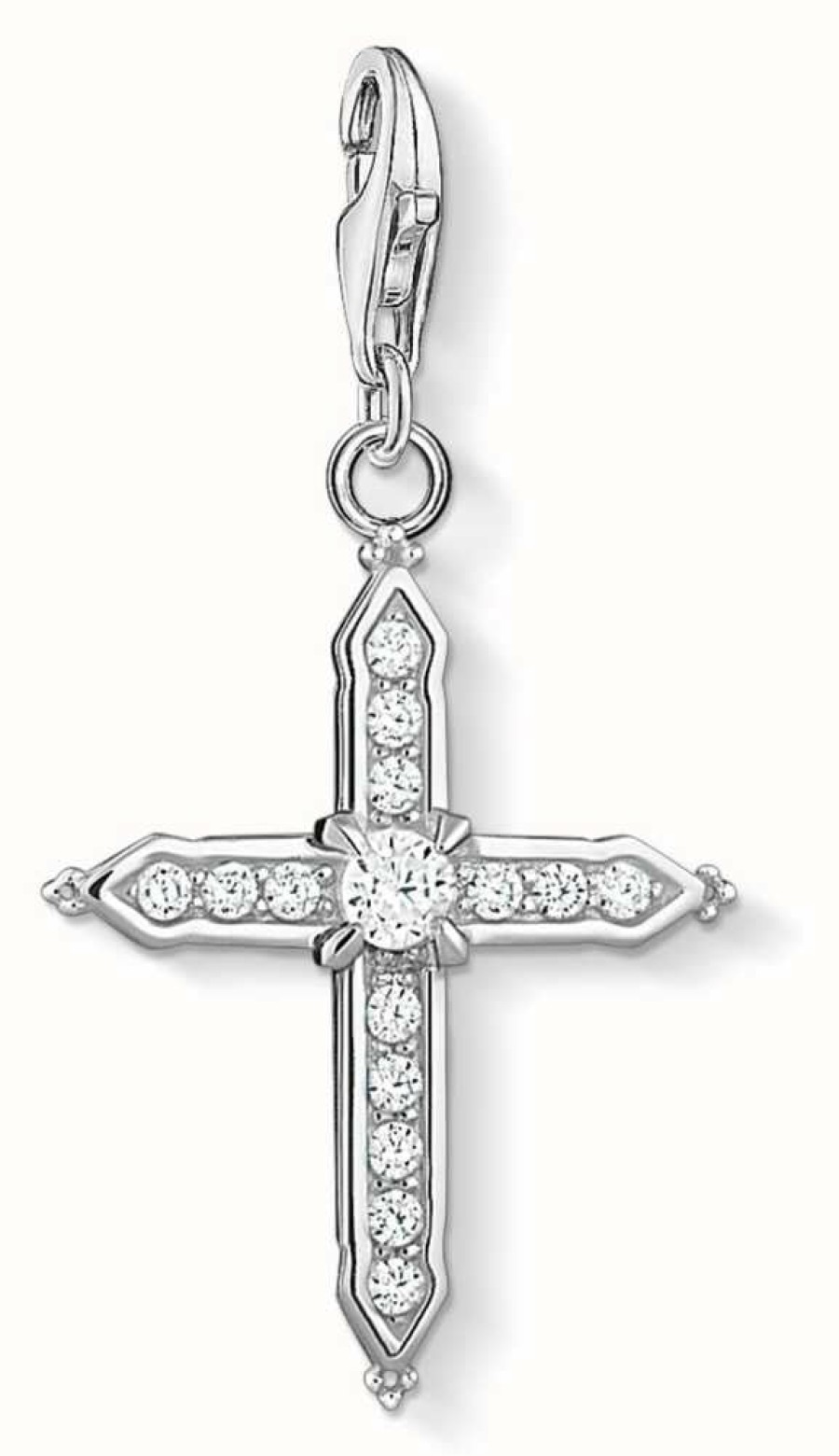 Jewelry Thomas Sabo Jewellery | Thomas Sabo Sterling Silver | Stone Set | Cross | Charm