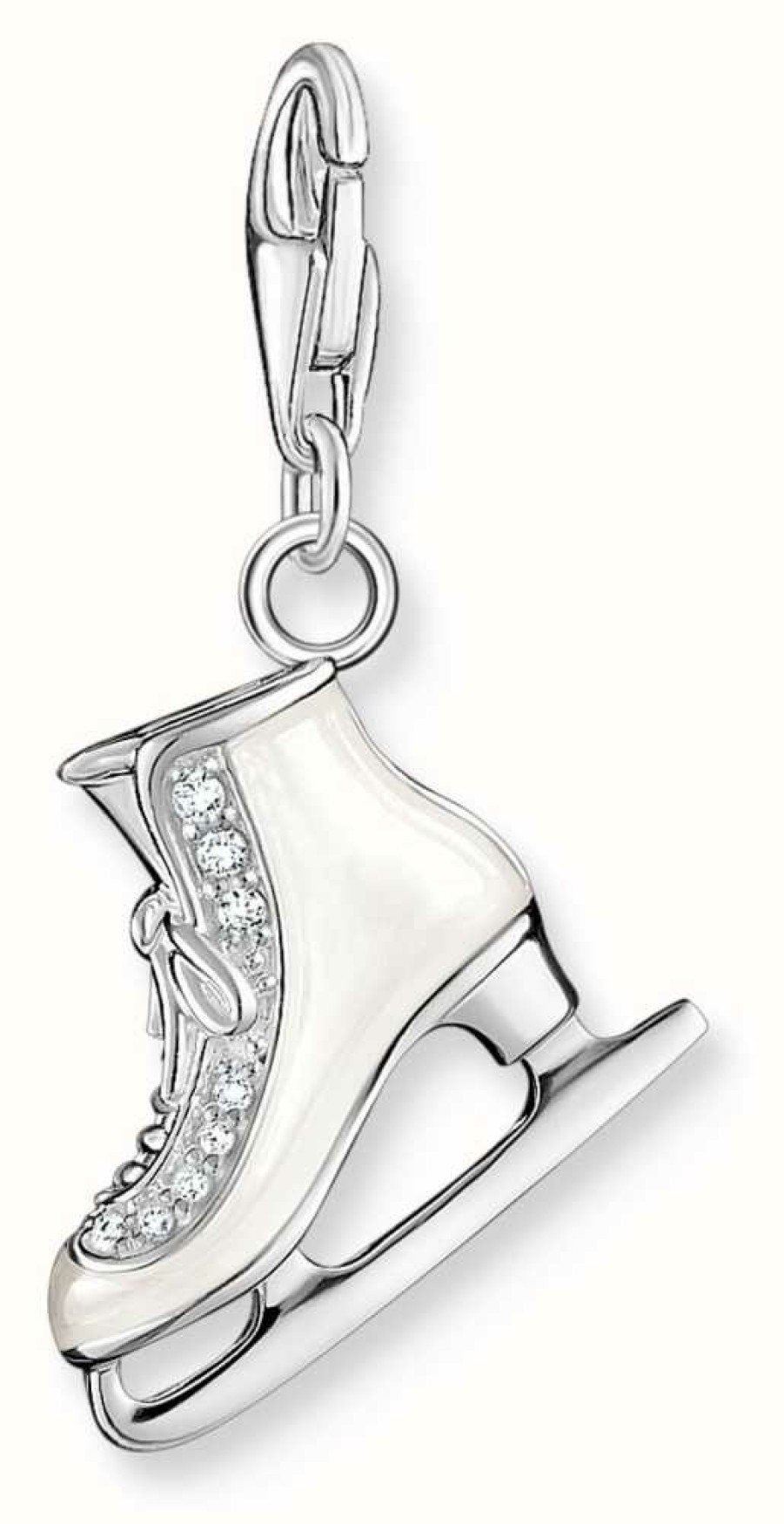 Jewelry Thomas Sabo Jewellery | Thomas Sabo Ice Skate Charm | Sterling Silver | Crystal Set