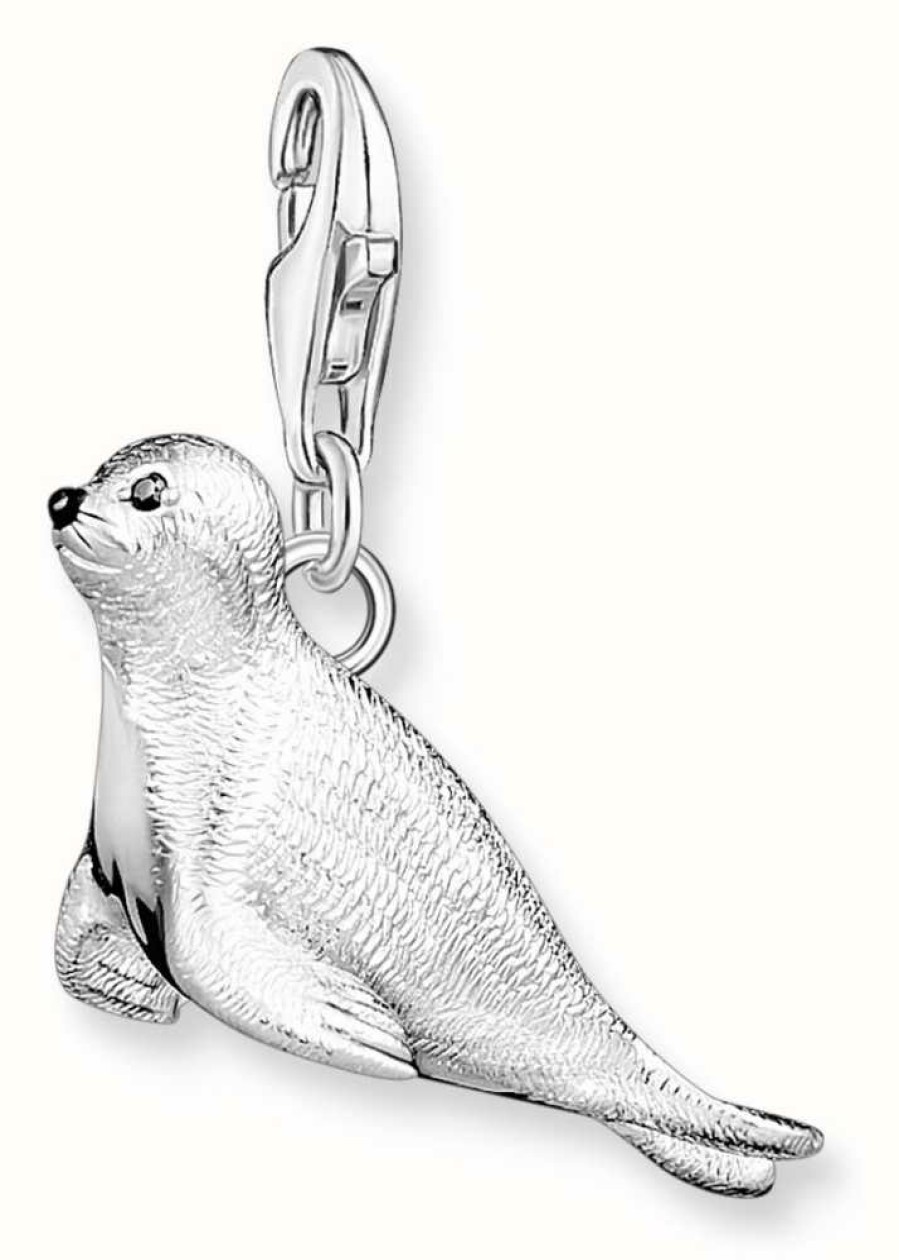 Jewelry Thomas Sabo Jewellery | Thomas Sabo Seal Charm | Sterling Silver | Crystal Set