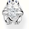 Jewelry Thomas Sabo Jewellery | Thomas Sabo Penguin Single Stud Earring | Sterling Silver | Crystal Set