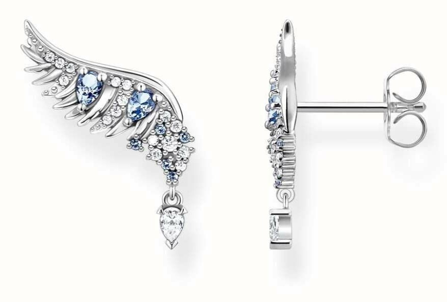 Jewelry Thomas Sabo Jewellery | Thomas Sabo Rising Phoenix Stud Earrings | Sterling Silver | Crystal Set