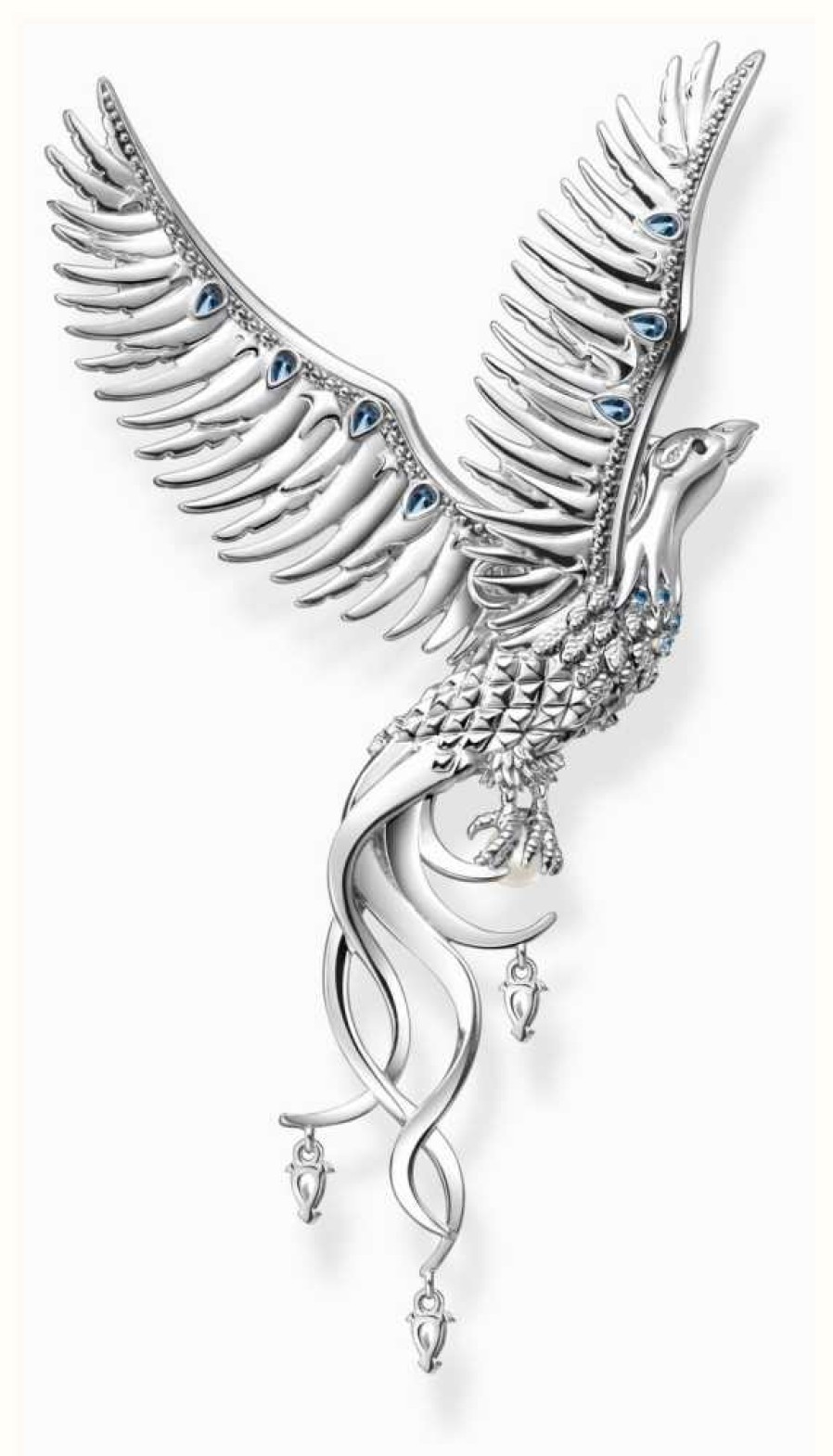 Jewelry Thomas Sabo Jewellery | Thomas Sabo Rising Phoenix | Sterling Silver | Phoenix Pendant Only | Crystal Set