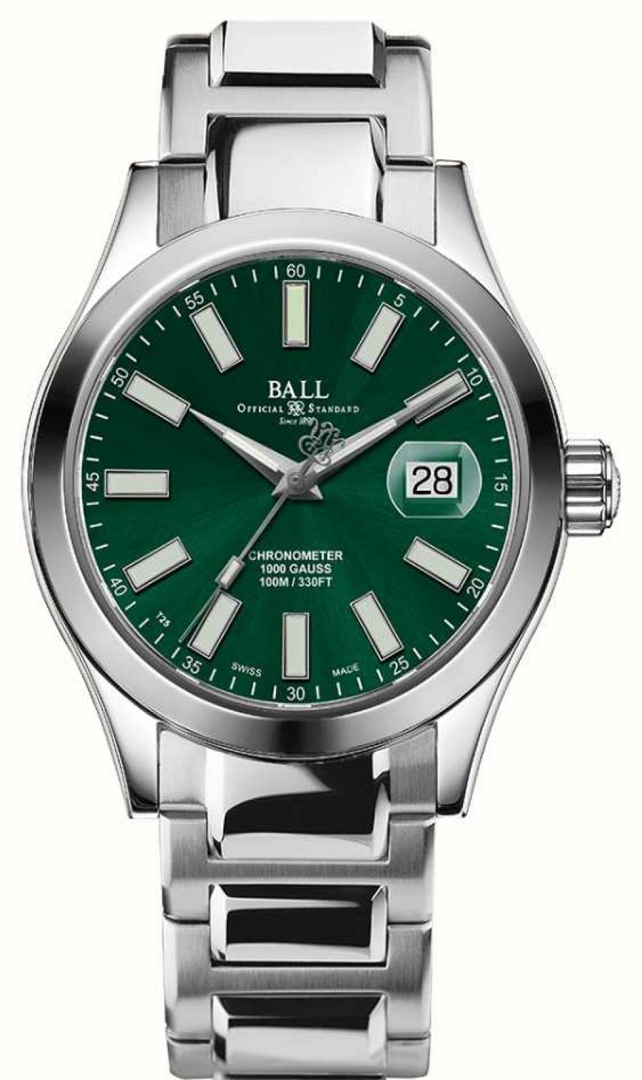 Men'S Ball Watch Company | Ball Watch Company Engineer Iii Marvelight Chronometer (40Mm) Automatic Green