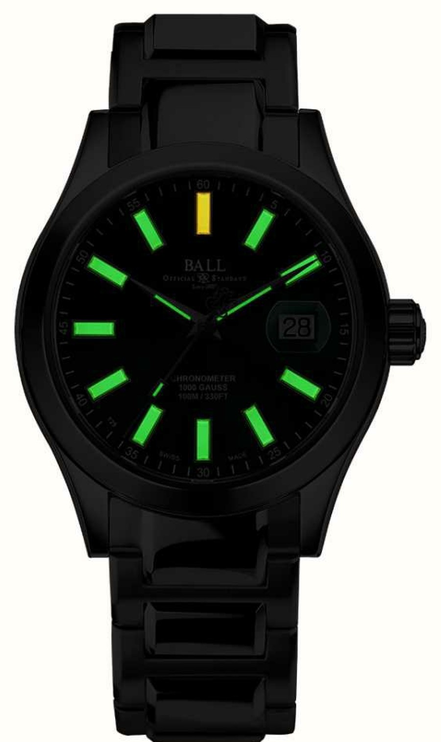 Men'S Ball Watch Company | Ball Watch Company Engineer Iii Marvelight Chronometer (40Mm) Automatic Green