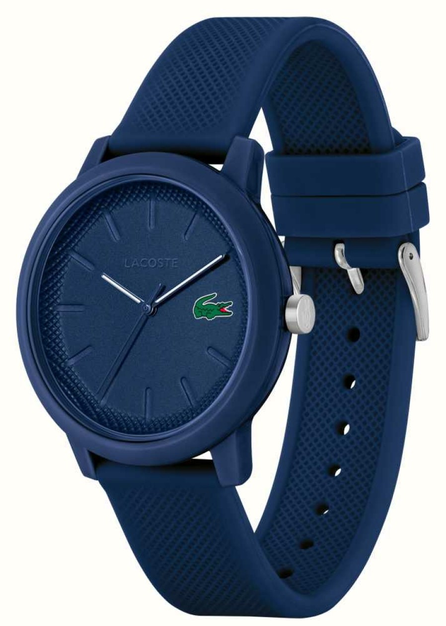 Men'S Lacoste | Lacoste 12.12 | Blue Dial | Blue Resin Strap