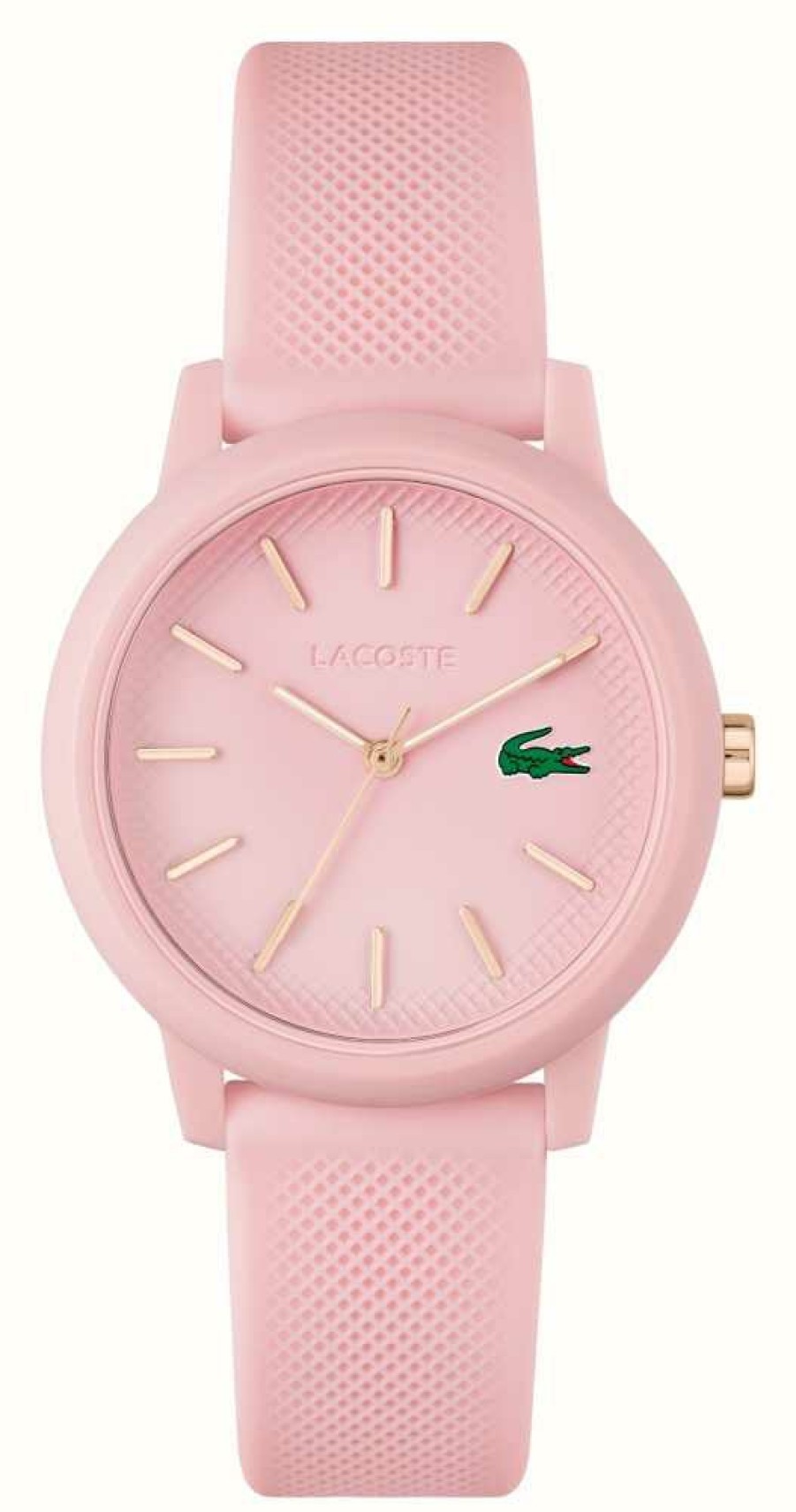 Men'S Lacoste | Lacoste 12.12 | Pink Dial | Pink Resin Strap Watch