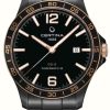 Men'S Certina | Certina Ds-8 Powermatic 80 Black Pvd Plated Date Watch