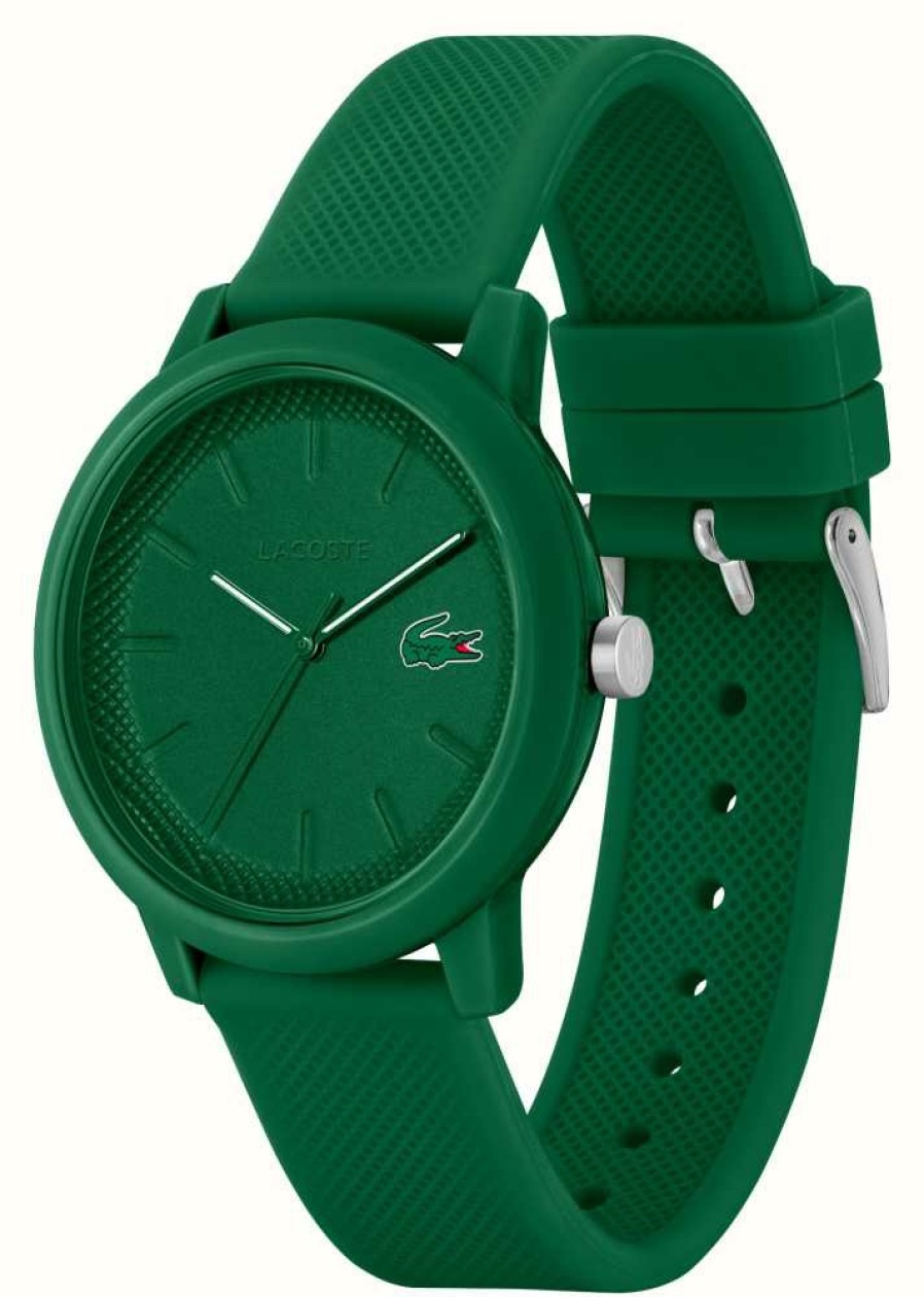 Men'S Lacoste | Lacoste 12.12 | Green Dial | Green Resin Strap