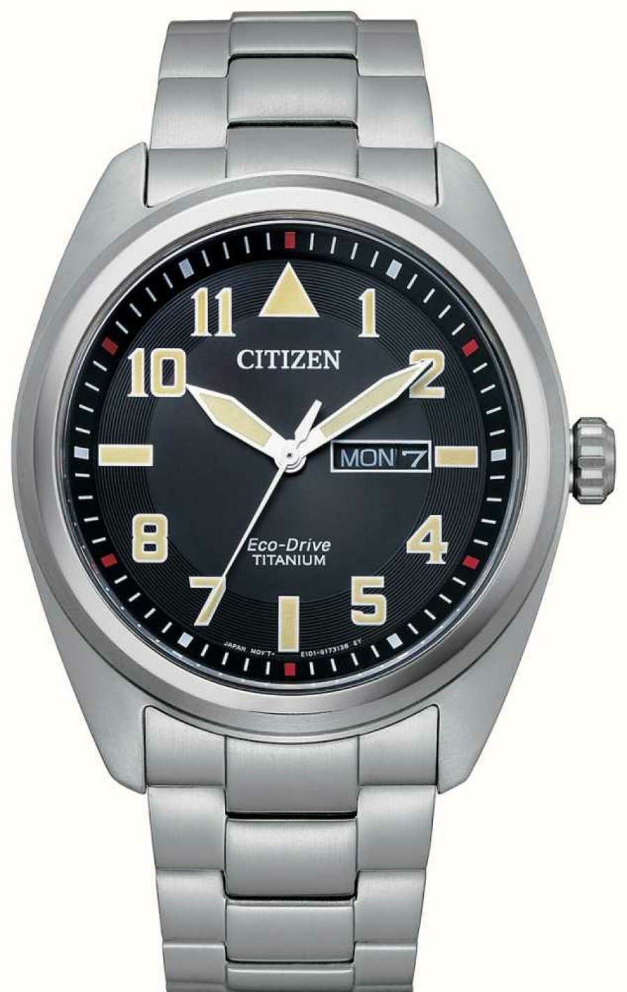 Men'S Citizen | Citizen Men'S Eco-Drive Bracelet Water Resistant 100M Black Dial