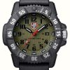 Men'S Luminox | Luminox Master Carbon Seal 3800 Series | Green Dial