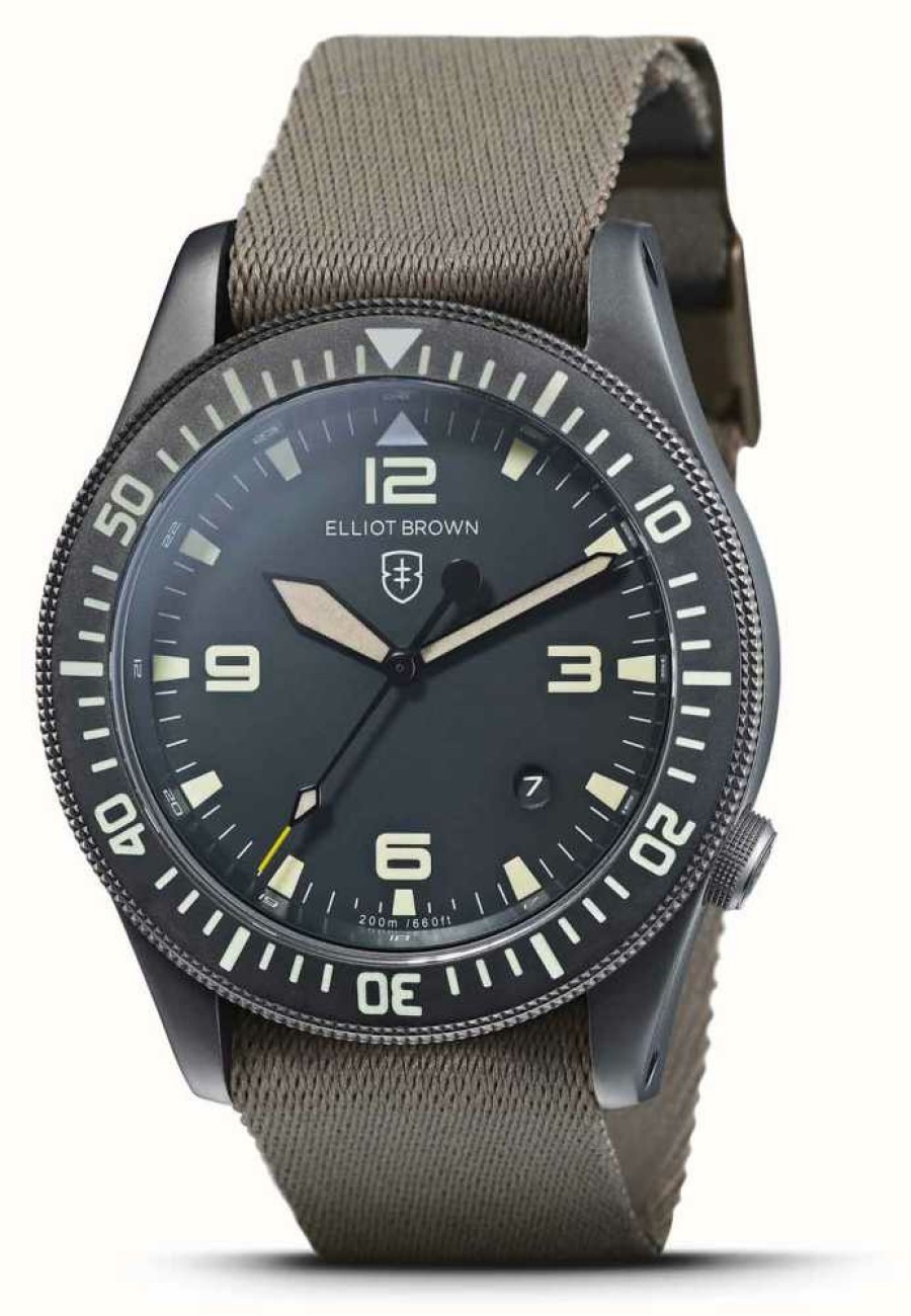 Men'S Elliot Brown | Elliot Brown Mens Holton Nivo Sapphire Glass