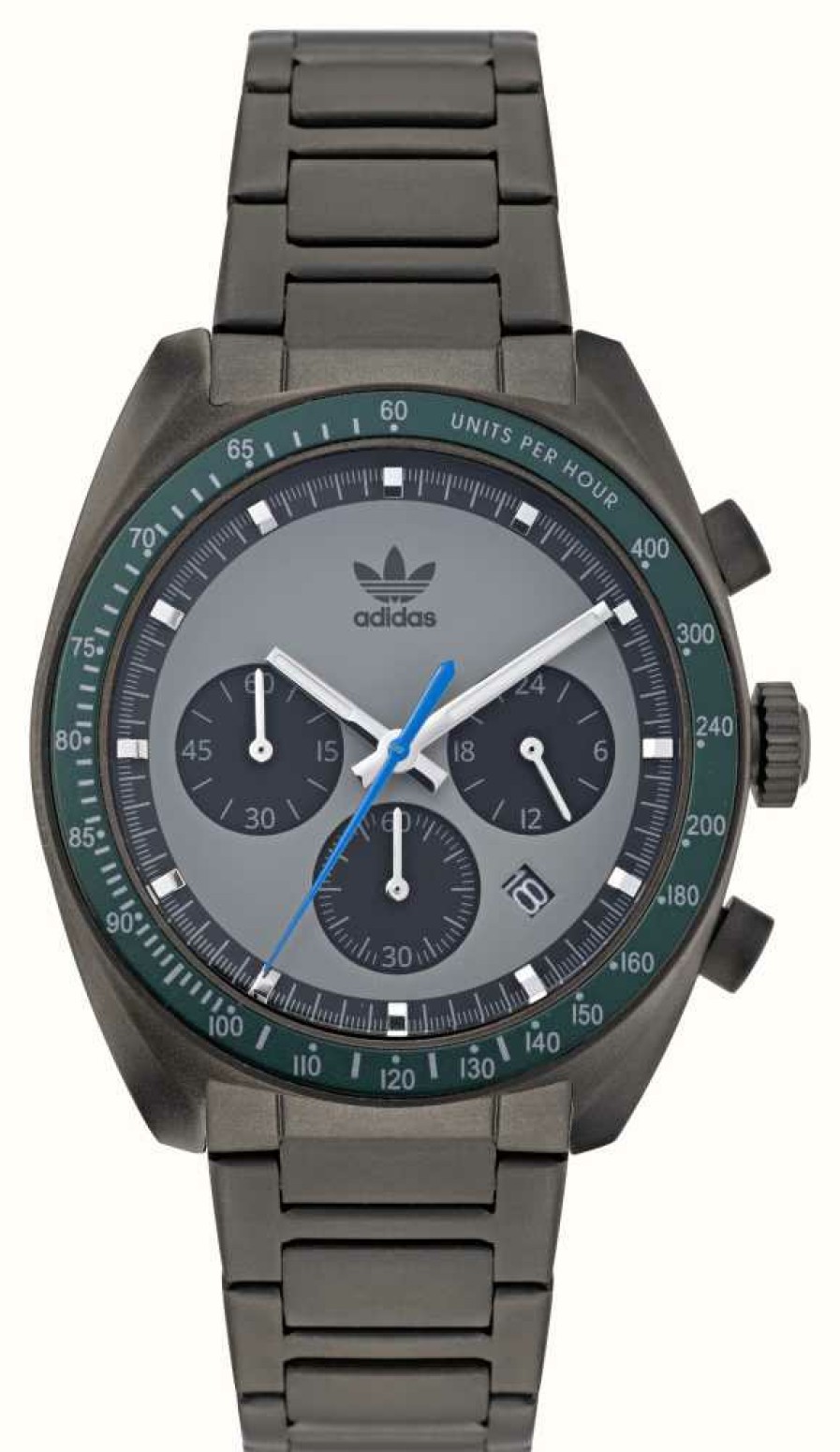 Men'S Adidas | Adidas Edition One Chrono | Grey Dial | Grey Pvd Steel