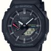 Men'S Casio | Casio Men'S Bluetooth G-Shock Black Solar Power Watch With Resin Strap