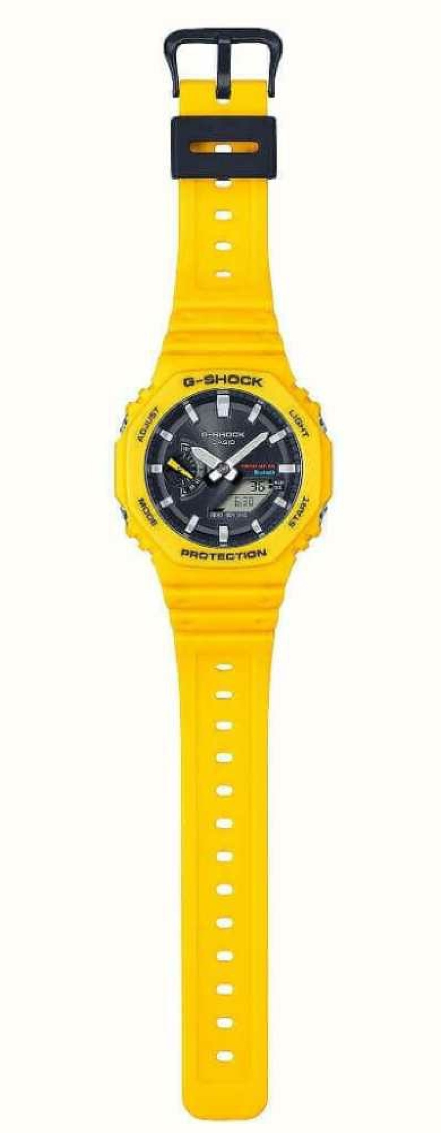 Men'S Casio | Casio Men'S Bluetooth G-Shock Yellow Solar Power Watch With Resin Strap